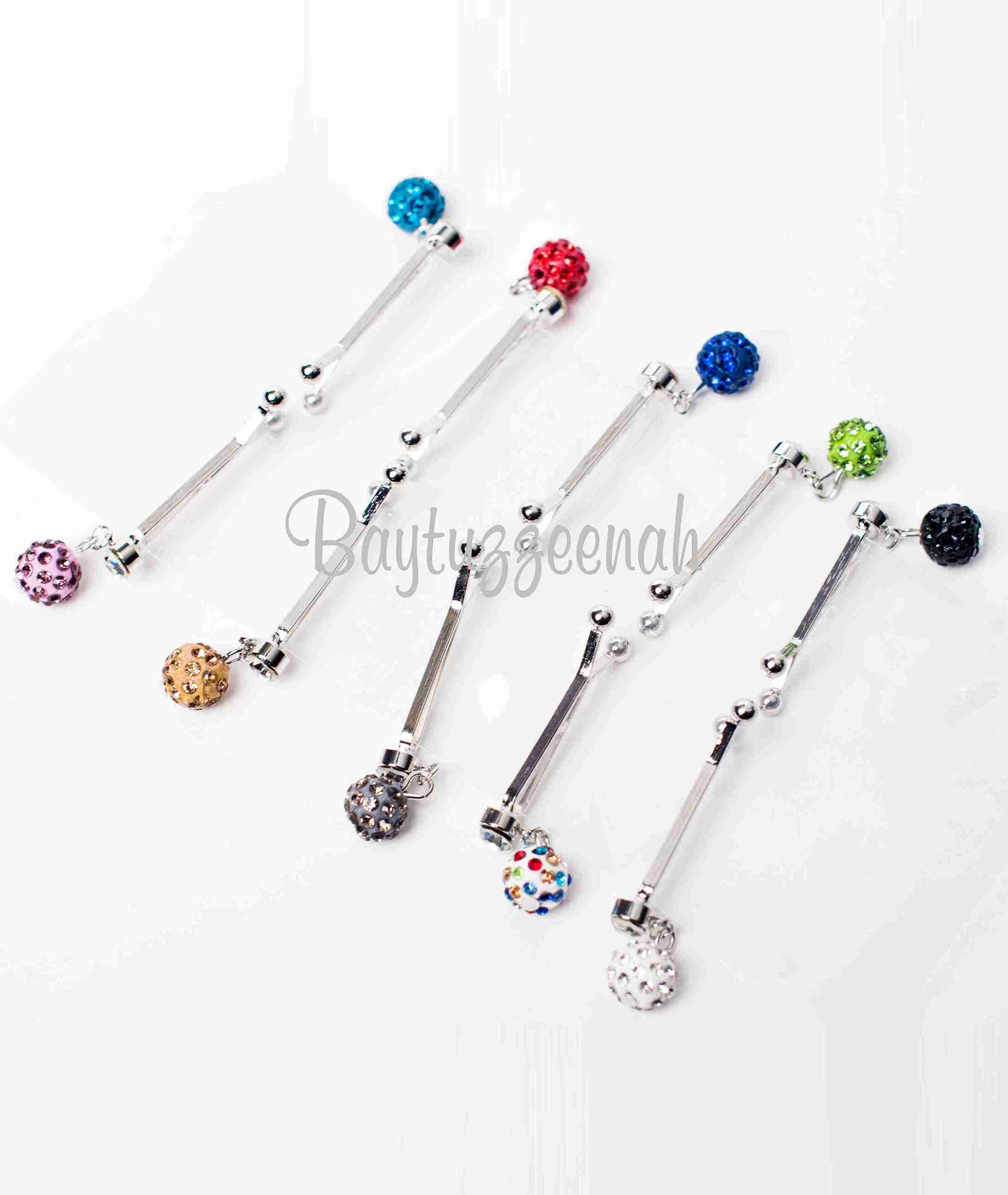 DANGLING SCARF CLIPS - PARK OF 10